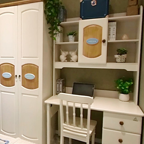 My ehome pure solid wood-Nordic pursuit of a dream desk