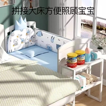 Diyi impression crib solid wood European style removable baby newborn multifunctional cradle childrens spliced ​​large bed