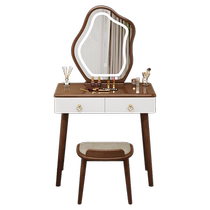 Depinman solid wood dressing table bedroom modern simple small apartment dressing table and cabinet integrated dressing table with mirror