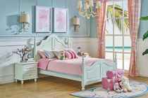 Songbao Kingdom noble all solid wood imported Finnish spruce pine girls childrens bed