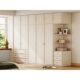 Wangkabe 2025 New Cream-Style Wardrobe for Bedroom, Modern Minimalist Storage Cabinet for Small Apartments