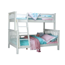 Ximengbao childrens furniture all solid wood double bed simple white pine high and low bunk bed upper and lower bunk childrens bed