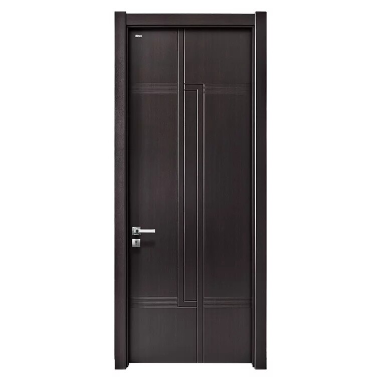 3D no lacquered wooden door D-735 package with no lacquered wood