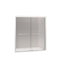 Shile Sliding Door Shower Room Inline Double Sliding Door (Excluding Shelf)