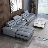 楠运 Простой современный кожаный диван, комбинированная мебель для гостиной, кожаная арт-большая и маленькая квартира, полностью меблированная, мягкий диван в европейском стиле