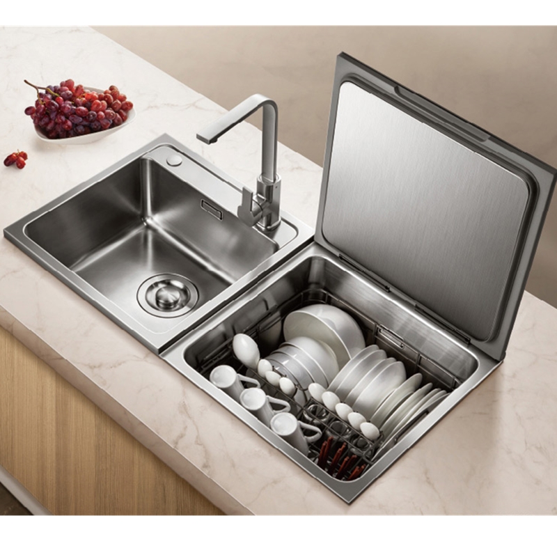 Square too sink-type three-in-one dishwasher JBSD2T-Q8 Q8L left right version Optional 8 sets of large volume