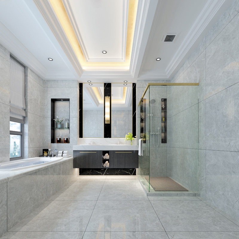 Smick Magnetic Brick Kitchen Balcony Makeup Room Tiles Allen Grey YZ1080KP Modern Minima Floor Tile Wall Brick