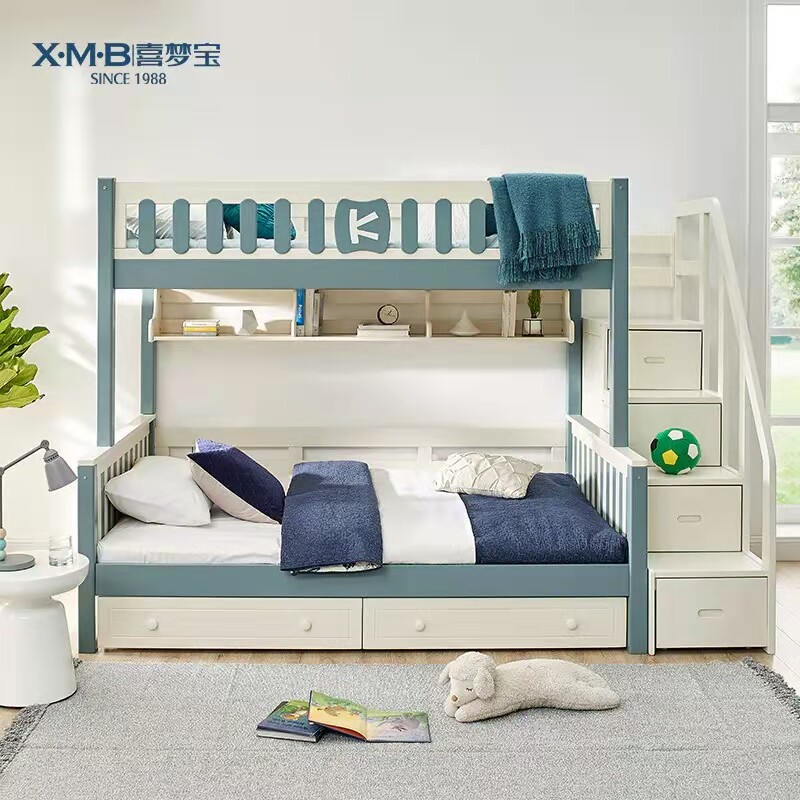 Happy Dreampel solid wood primary-secondary bed children Double beds Double beds Double beds Upper And Lower Beds Small K Princess Boy Bed KFB9104