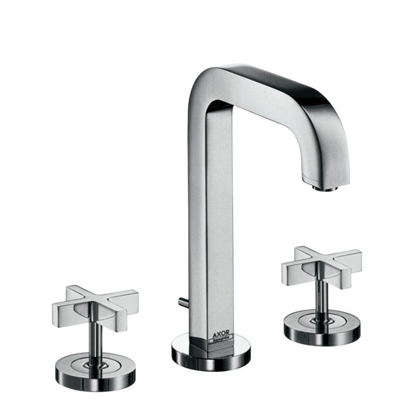 Hansgrohe Citterio three-hole basin faucet with spout cross handle 39133000