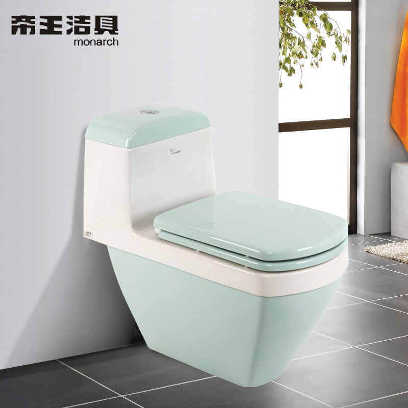 Emperors cleaning appliances Colour toilet ground defecation Toilet Ultra-swirling siphon-type Water-saving Muted-Deodorant Toilet F3024