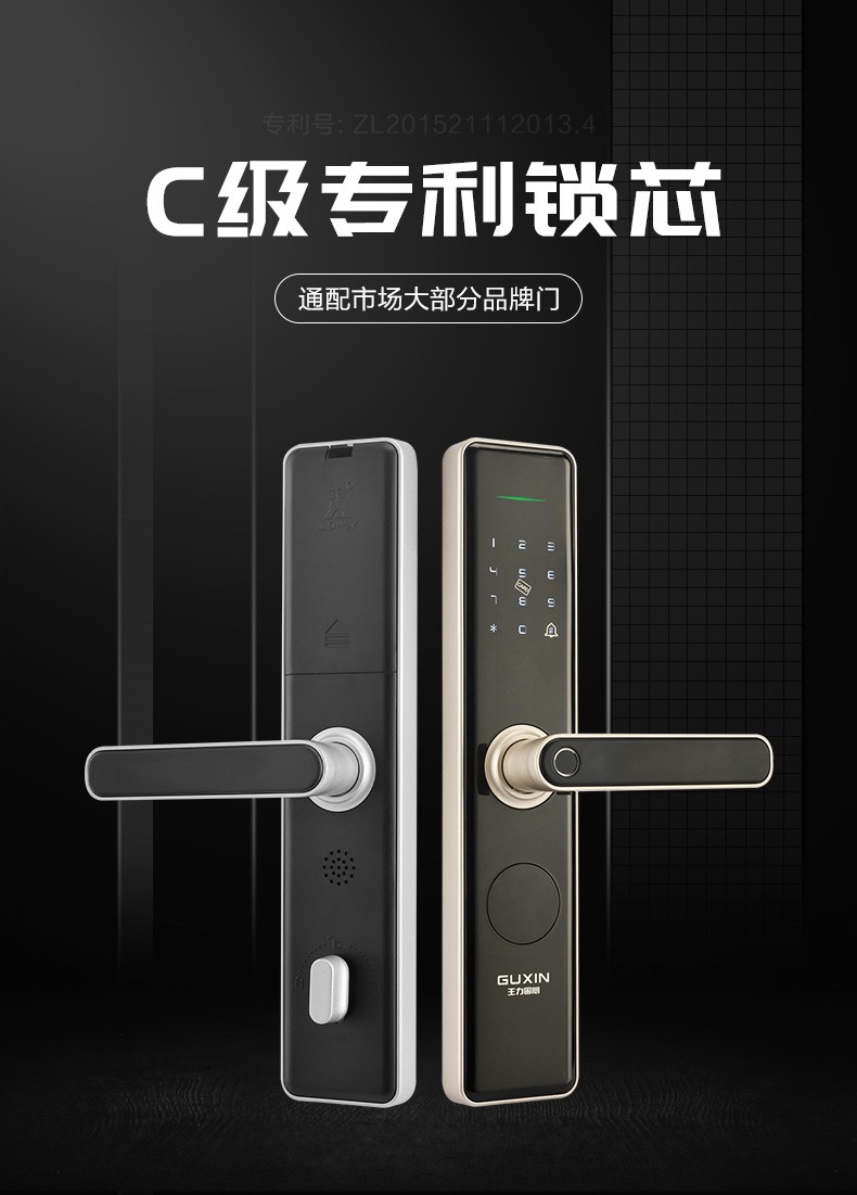 Wang Li Smart Lock fingerprint coded lock electronic door lock via safety anti-small black box electronic lock Z113 home lock