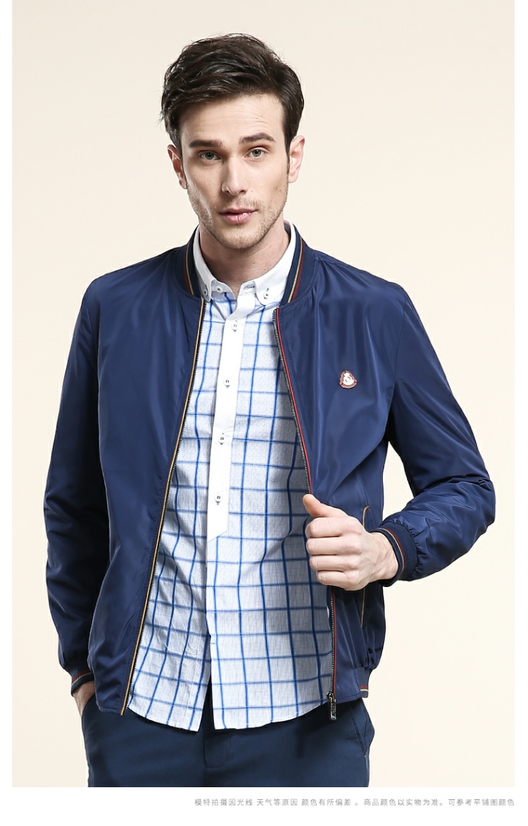 Áo khoác bóng chày nam Camel Jersey Jersey Áo khoác nam không có mũ có cổ áo bóng chày Áo khoác giản dị Thời trang Áo khoác nam màu rắn - Đồng phục bóng chày áo bomber jacket
