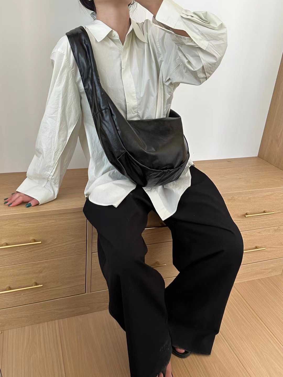 Borsa a tracolla da donna in morbida pelle, stile casual, da pendolare, grande capacità, stile gnocco_voghion.com