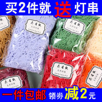 Decoration gift box raffia filling shredded paper strips creative bedding grass decorative material packaging