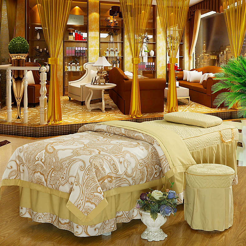 Beauty bed cover khuyến mãi làm đẹp bed cover bốn bộ thẩm mỹ viện massage trị liệu massage dầu gội đặc biệt body cover ga trải giường gội đầu