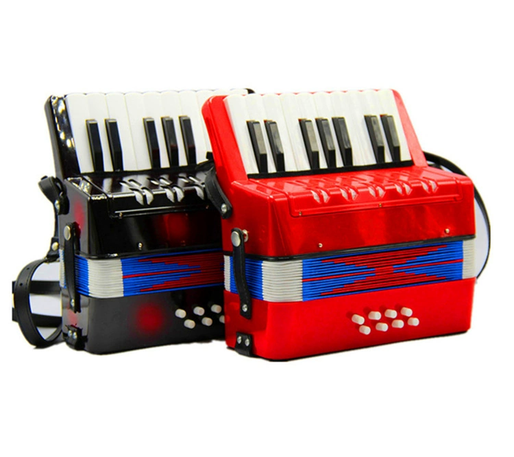 Xuất khẩu Hà Lan accordion chuyên nghiệp trẻ em mới bắt đầu 17 phím 8 bass câu đố giáo dục sớm nhạc cụ đồ chơi lớn