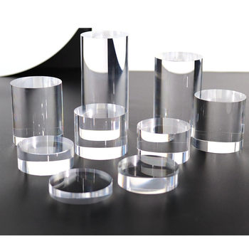 Acrylic transparent round display stand