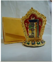 Новая вагона украшения тибетской живописи Стиль/сплав Бронзовый позолоченное золото/десятифазное самооценка, чтобы защитить пинг эскорт Будда