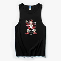 Vest nam mùa hè không tay áo thun nam thương hiệu thủy triều lỏng thể thao kích thước lớn cotton bãi biển phim hoạt hình anime bóng rổ - Áo vest cotton áo khoác thu đông