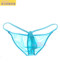 Thin breathable ice silk upturned men's briefs, sexy low-waist men's underwear, translucent men's briefs