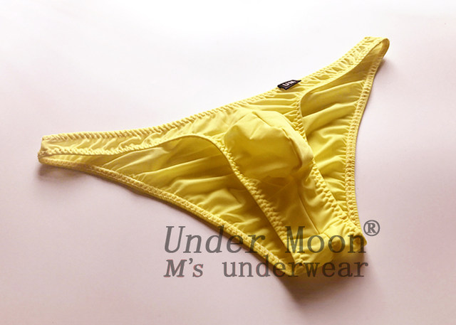 Bow-Tie Butt-Lifting Men's Briefs, Sexy Semi-Transparent Men's Thin Low-Waist Ice Silk Comfortable Men's Tight-Fitting Underwear