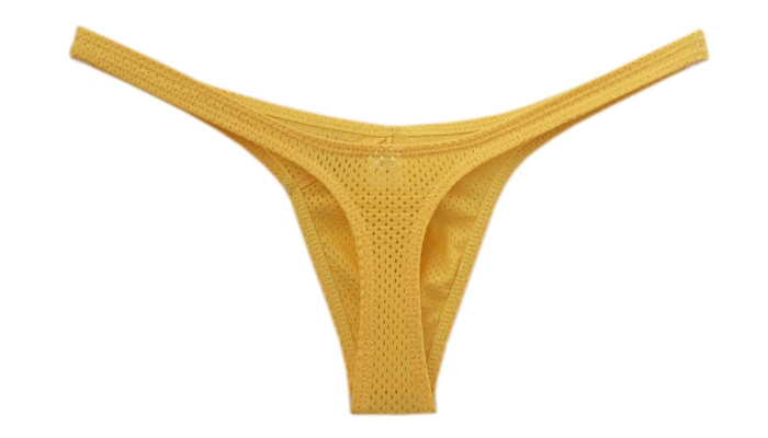 Quần lửng lưới thấp nam gợi cảm thoáng khí quần nam lưới đồ lót mềm mượt túi nam thể thao bó sát quần