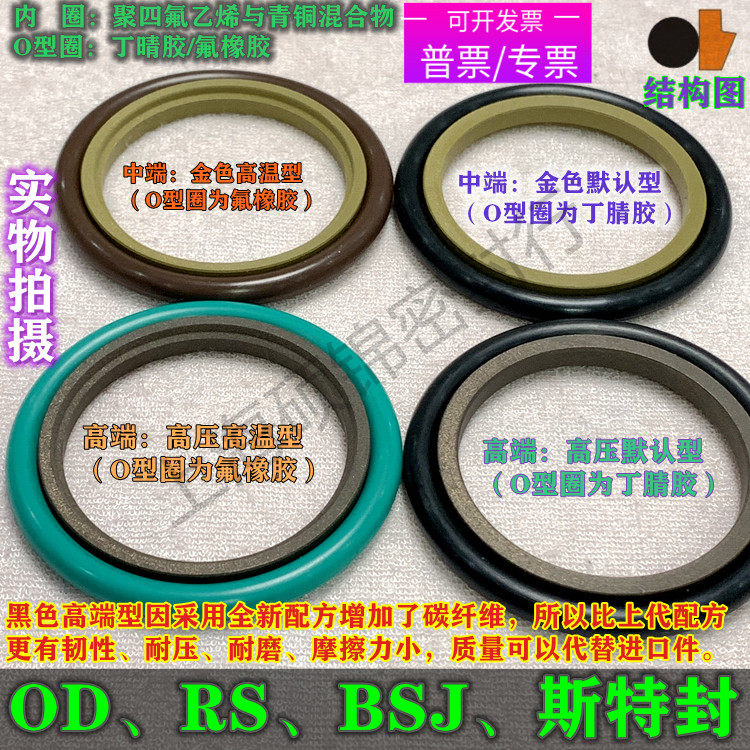 OD、RS、BSJ、斯特封 100/105*4.2或6.3或8.1 轴用STd油封