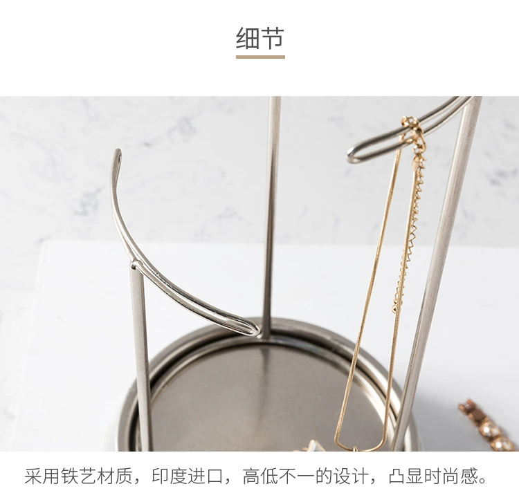 Sản phẩm tốt Ấn Độ nhập khẩu trang sức trang sức khung trang trí Kevin kim loại trang sức bằng đá cẩm thạch nhiều màu đồ dcor phòng ngủ