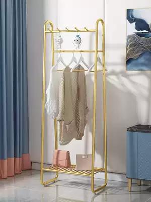 Light luxury hanger Floor-to-ceiling bedroom simple hanger Household Nordic hanging clothes rack Simple modern coat rack