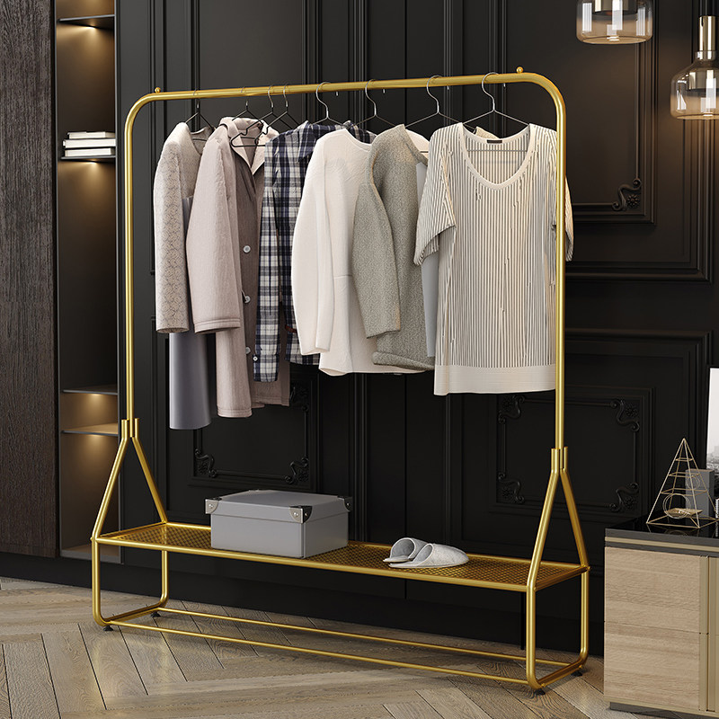 Hanghanger Ground Floor Bedroom Home Simple Single Lever Hanger Subindoor Balcony Modern Minima Clotheshorse Clothes Rack