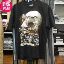 Thai ROCK EAGLE Rock Eagle Tai T full cotton short sleeve T-shirt Military Harley riding T-shirt XIII