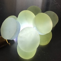 Natural Xiuyan jade ice through material bracelet core paperweight Jade original stone carving ice egg jade ornaments chess