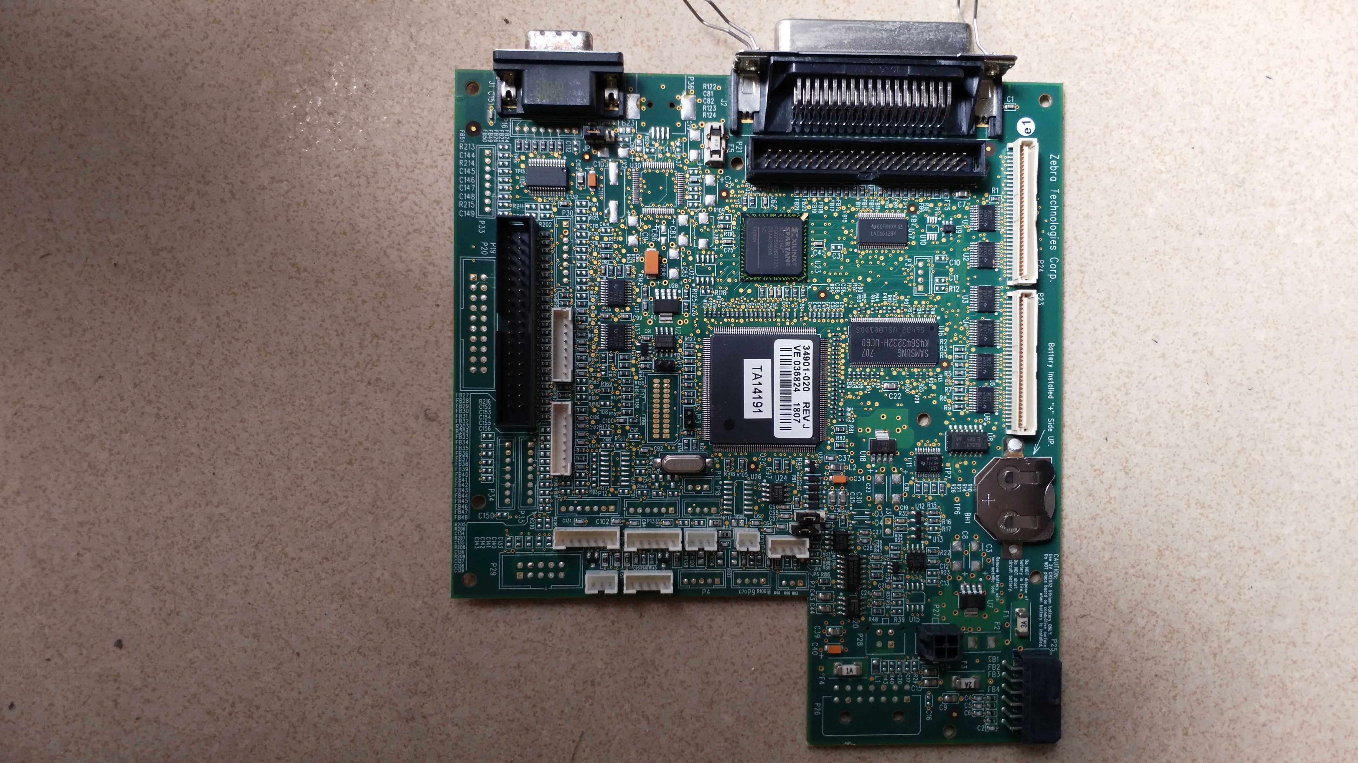 zebra zebra 105SL motherboard bar code machine motherboard