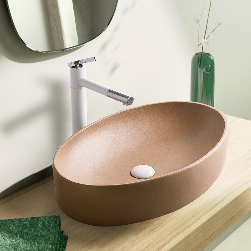 Stage basin sink single Nordic birdbath simple toilet lavatory basin basin ceramic household balcony