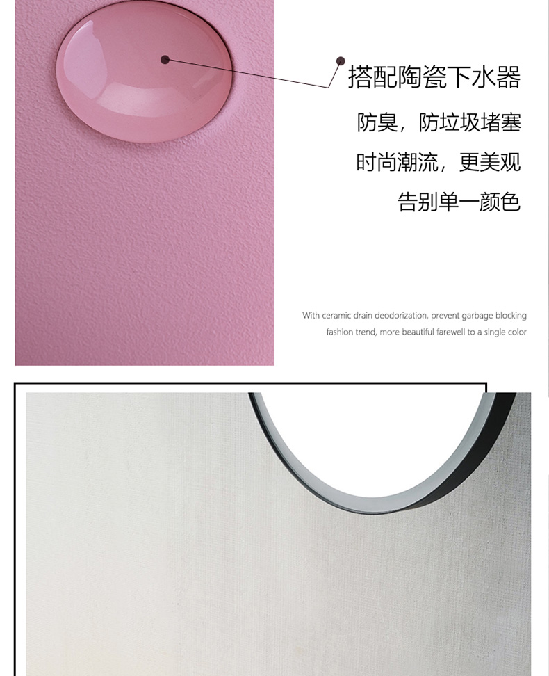 Pink stage basin square art of jingdezhen ceramic household lavatory toilet lavabo simple small bathroom