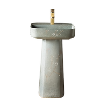 Pedestal basin integrated floor-standing column basin outdoor wash basin courtyard vertical wash basin vertical table basin column wash basin