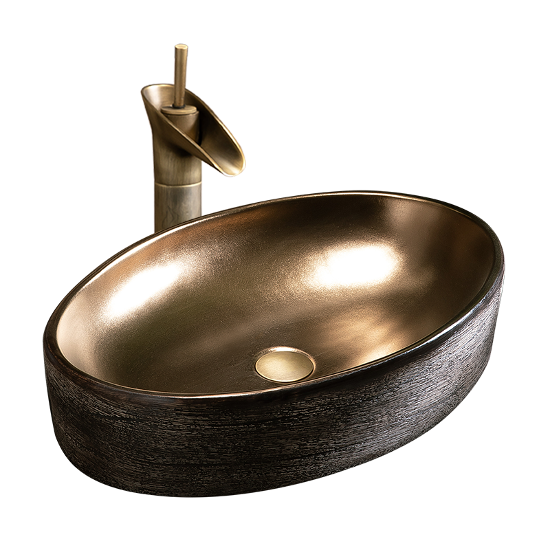 The stage basin to single Nordic ceramic face basin household birdbath simple toilet lavabo balcony sink basin