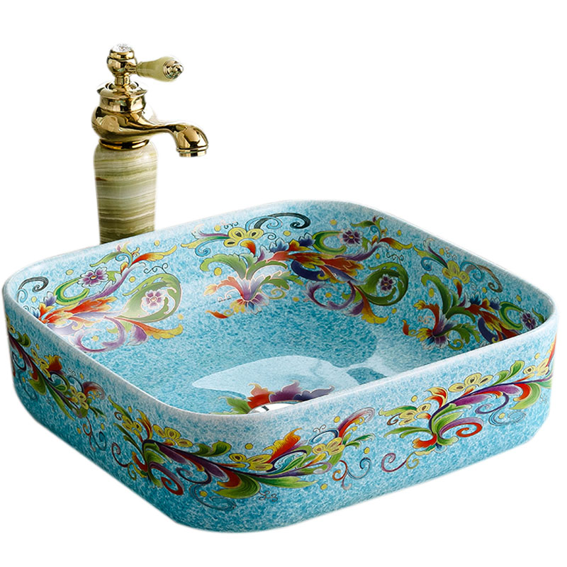 The stage basin square I and contracted ceramic European art creative household sanitary toilet commode basin basin