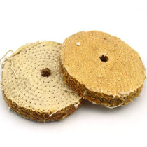 Single piece hemp wheel High quality sisal wheel Whole hemp wheel Sackcloth wheel Metal polished hemp wheel Coarse throwing hemp wheel