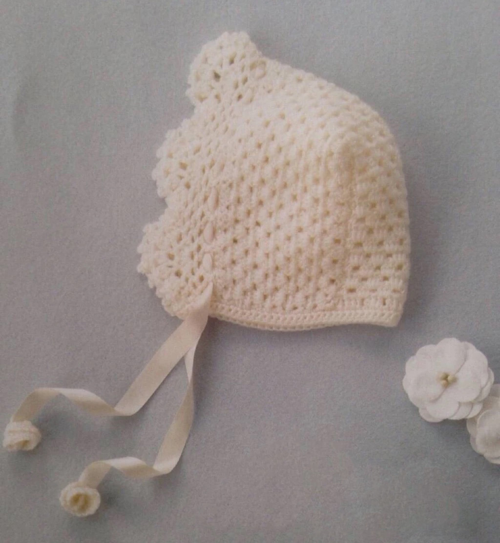 Lace-up lace baby hat Crochet illustration drawings Wool knitting manual DIY tutorial Hot new recommendation