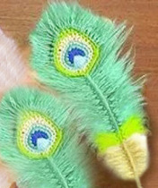 New Peacock Feather Crochet Needle Figure Decontrode Drawings Wool Thread Weave Handmade DIY Tutorial Human Gas Burst Recommendation