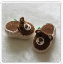 New baby bear shoes crochet diagram drawing shoes wool knitting hand DIY explosion recommended