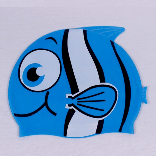 Водонепроницаемая комфортная мультяшная плавательная шапочка для плавания для мальчиков и девочек