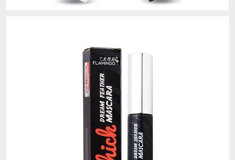Mascara Flamingo Dream Secret 8ml Không thấm nước lâu và dày không nở lâu Trang điểm mascara khô nhanh - Kem Mascara / Revitalash mascara 4d missha