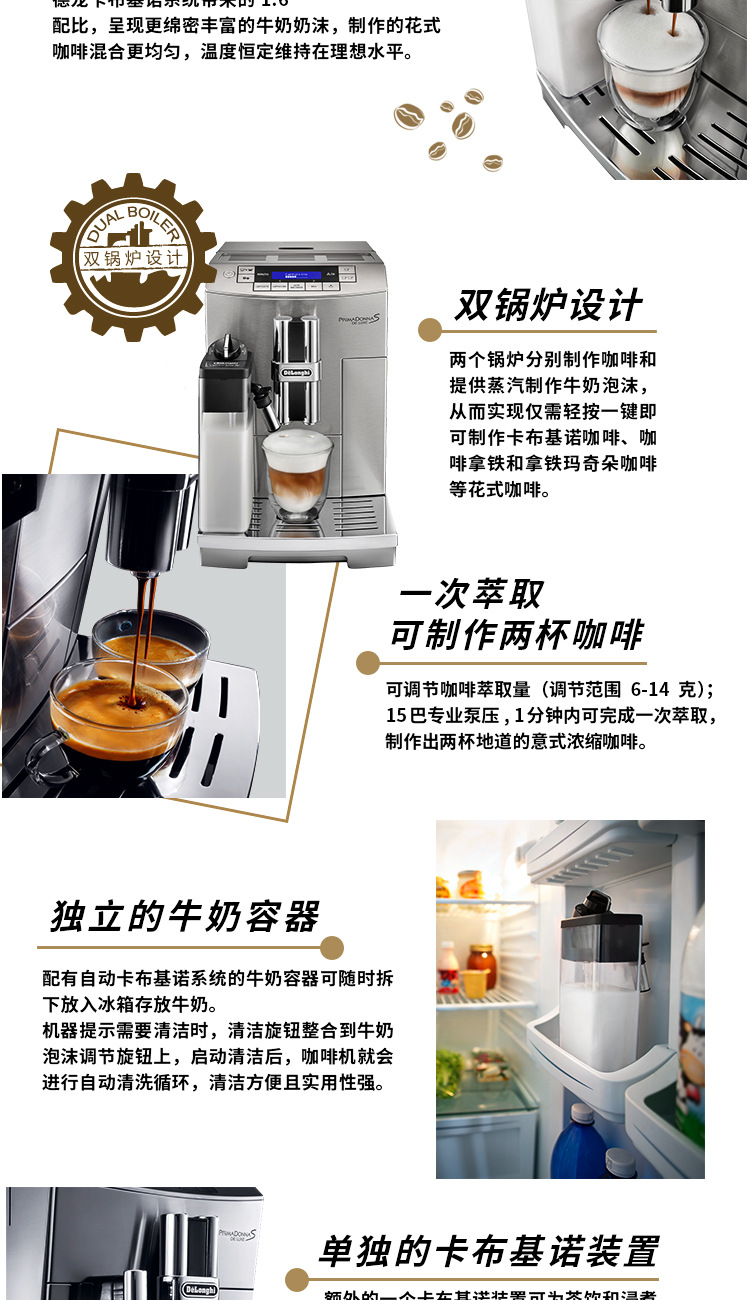 Delonghi / ECAM28.465 máy pha cà phê nhập khẩu hoàn toàn tự động văn phòng Ý - Máy pha cà phê máy xay cà phê espresso