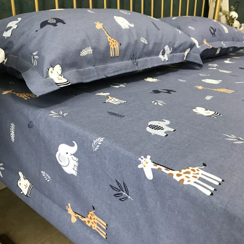 Quality Elephant Old Coarse Cloth Linen Children Cartoon Pure Cotton Canvas Fabric Bean Sand Powder Blue Grey Processable