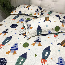 High quality childlike rocket wide cotton canvas four seasons cloth coarse cloth sheets curtains Sofa tablecloth fabric