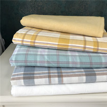 Good looking grid retro 100 hitch Han wind single piece washed cotton quilts covered full cotton single double quilt cover custom made by single