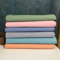 Monochrome full cotton thickened diagonal tattooed cotton four pieces of covered single sheet pure color pure cotton student Dormitory Quilt color bed product