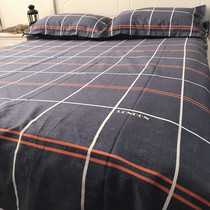 Pure cotton plaid stripe simple style twill fabric Duvet cover sheet bed sheet Cotton fabric custom processing